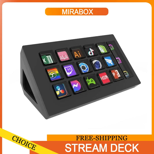 Stream Dock Mini Visual Keyboard 15Keys StreamDeck LCD Button Live Content Creation Controller Custom Button For Win/MacOS Gifts