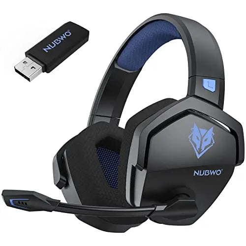 NUBWO G06 Dual Wireless Gaming Headset with Microphone for PS5, PS4, PC, Mobile, Switch 2.4GHz Wireless Bluetooth Headphone