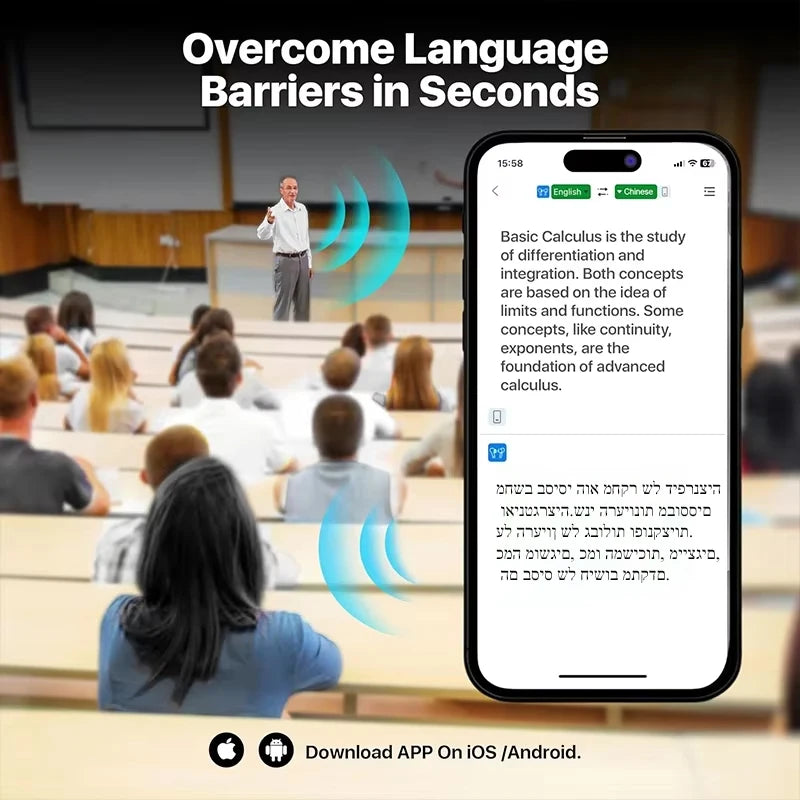 AI Language Translator Earbuds 3 in 1 Accents Translator Earphone Real Time 144 Languages Accents for Travel Business Learning