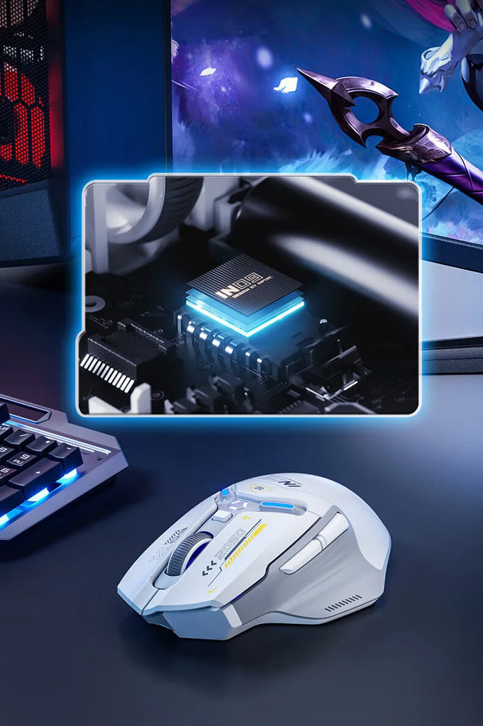 Inphic IN9 Wireless Gaming Mouse Rechargeable PAW3325 Bluetooth Mouse RGB Lighting Effect Desktop Computer Laptop Universal