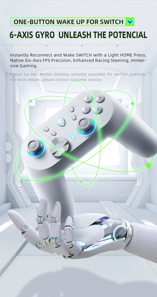 ThundeRobot G45 Pro Three-mode Wireless Gamepad Gaming Controller Hall Effect Built-in NFC for Switch Windows PC STEAM TV