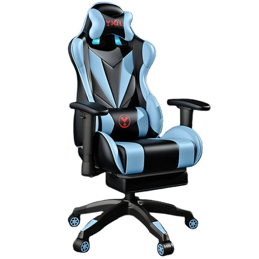 Height Adjustable Gas Lifting Speaker Silla Gamer Computer Chair Pu Leather Gaming Chair with Footrest and Massage