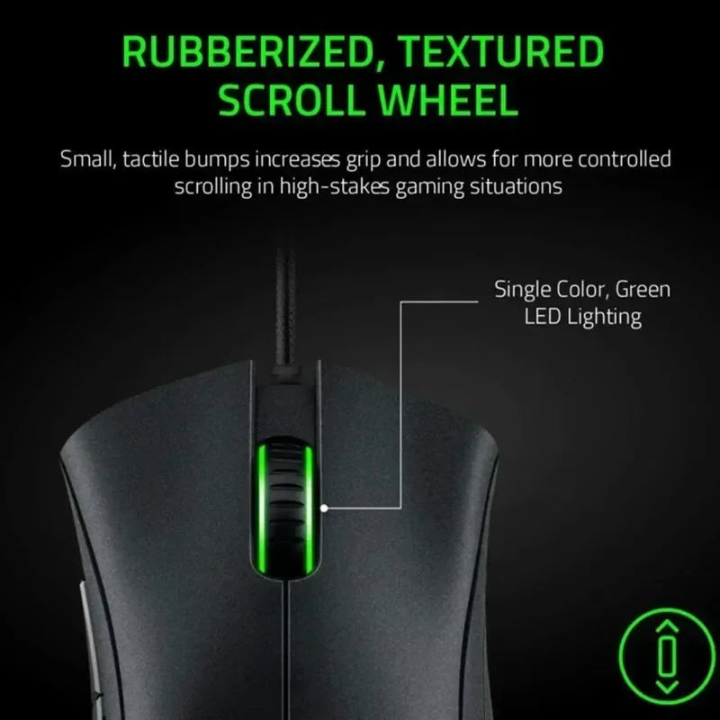 Razer DeathAdder Essential Wired Gaming Mouse / Wired Mice 6400DPI 5 Independently Buttons For Laptop PC Gamer