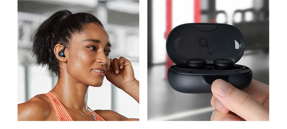 Anker Soundcore Sport X10 Bluetooth 5.2 Headphones Sports Rotating Ear Hooks Deep Bass IPX7 Waterproof Sweatproof Sport Earbuds