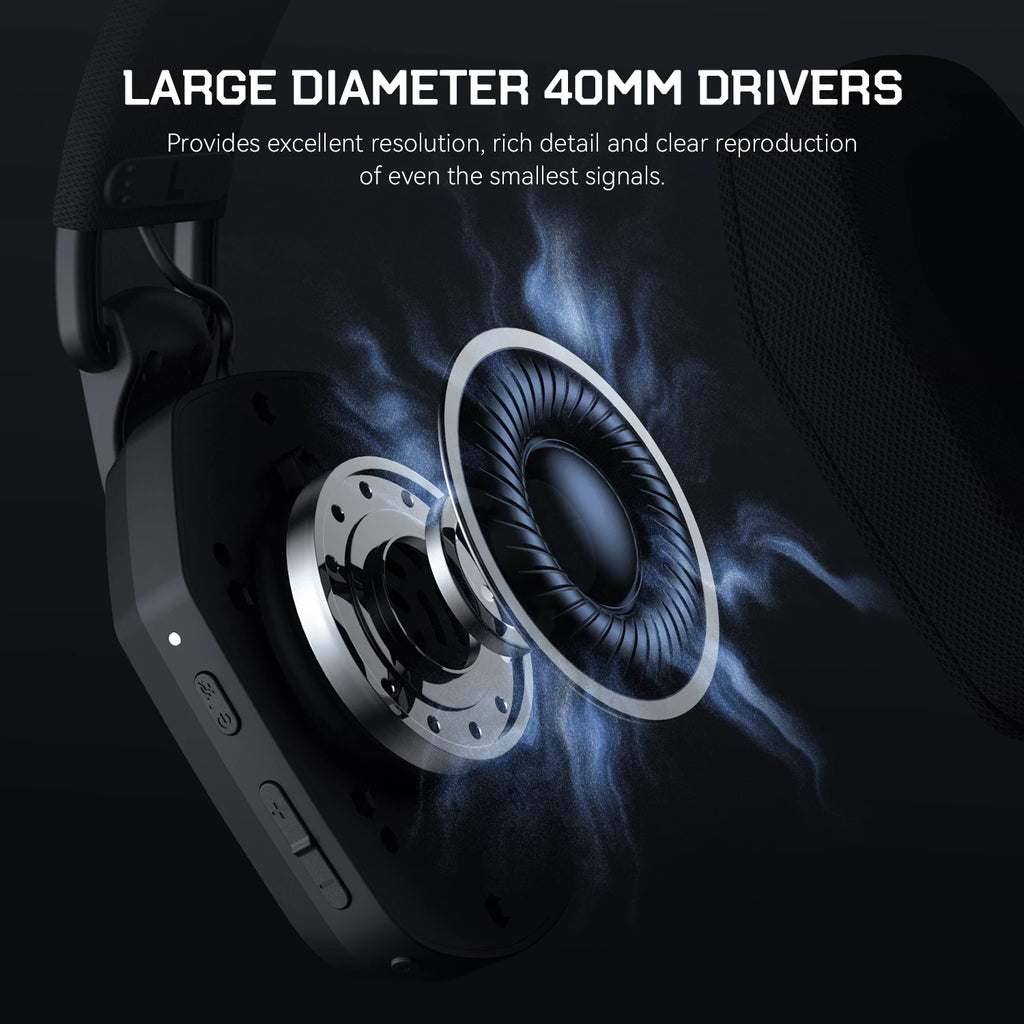 SuperEQ G19BT 2.4GHz Wireless Gaming Headphones Ultra-light Bluetooth 5.4 Headset Gamer with Mic for PC/PS5/Xbox By EKSA Choice