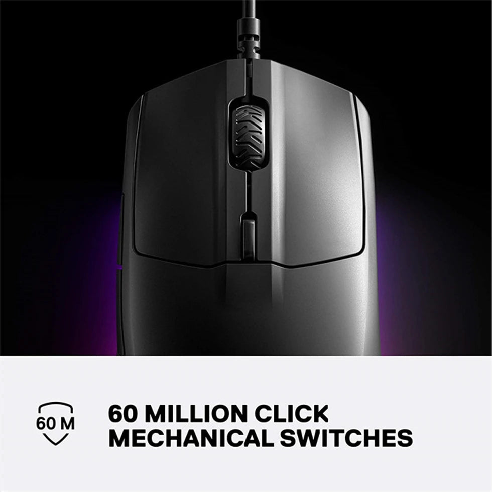 SteelSeries Rival 3 Gaming Mouse - 8,500 CPI TrueMove Core Optical Sensor - 6 Programmable Buttons Brilliant Prism RGB Lighting