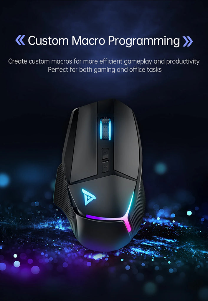 TAIDU TWG502 Gaming Mouse with RGB 2.4G Wireless Bluetooth Mouse 3Mode 14800DPI Lightweight for PC Gamer Computer Laptop