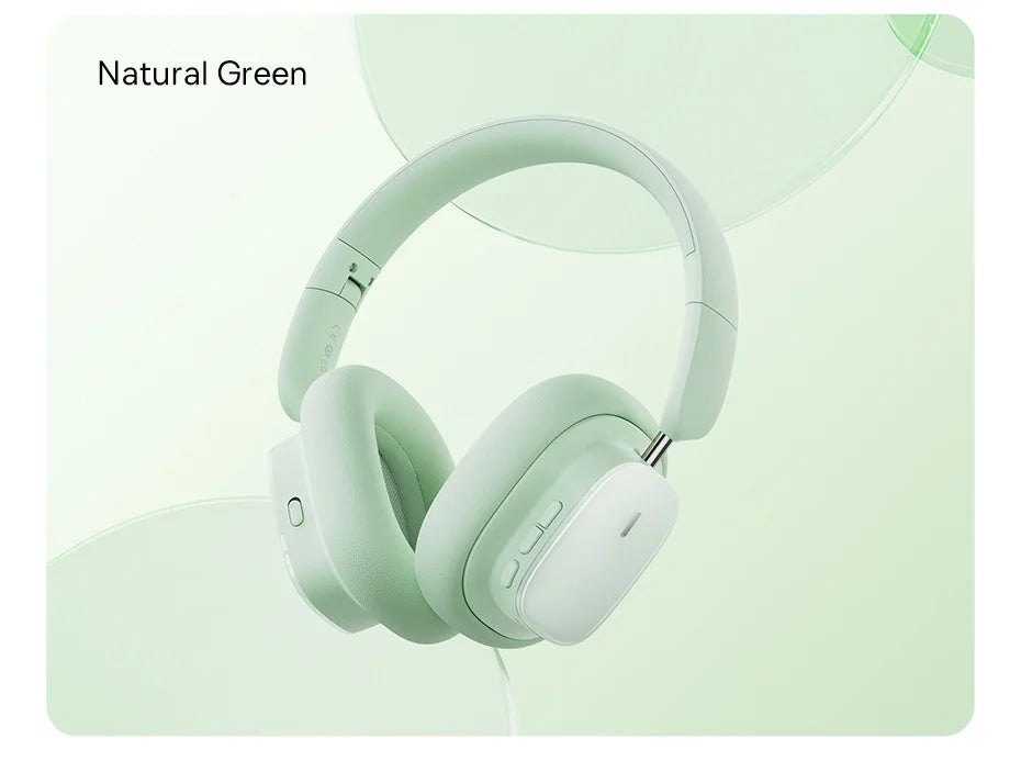 Baseus H1i ANC Wireless Bowie Headphone Bluetooth 5.3 Noise Cancellation Hi-Res 38db 3D Spatial Audio Ear Headsets