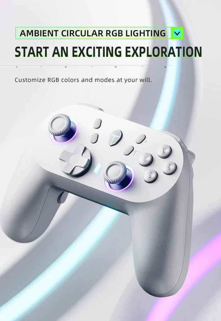 ThundeRobot G45 Pro Three-mode Wireless Gamepad Gaming Controller Hall Effect Built-in NFC for Switch Windows PC STEAM TV