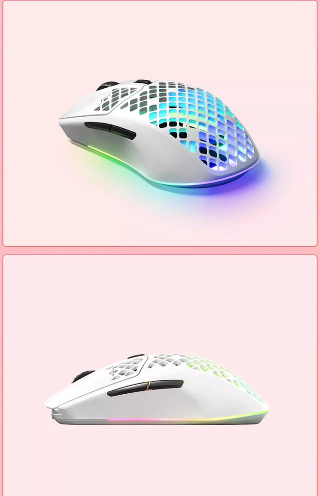 Steelseries Aerox3 Wireless hole mouse Rechargeable 2.4G Bluetooth 5.0 Gaming Mouse For LOL CS