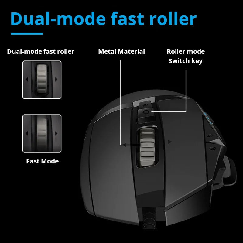 Logitech G502hero Master Wired Gaming Mouse 502 Esports Machinery Eat Chicken Macro CS Programming Peripheral