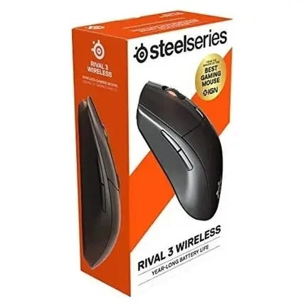 Steelseries Rival 3 Wireless Mouse, Game, E-sports, Cf, 2.4 GHz, Multi-purpose, Bluetooth 5.0, New