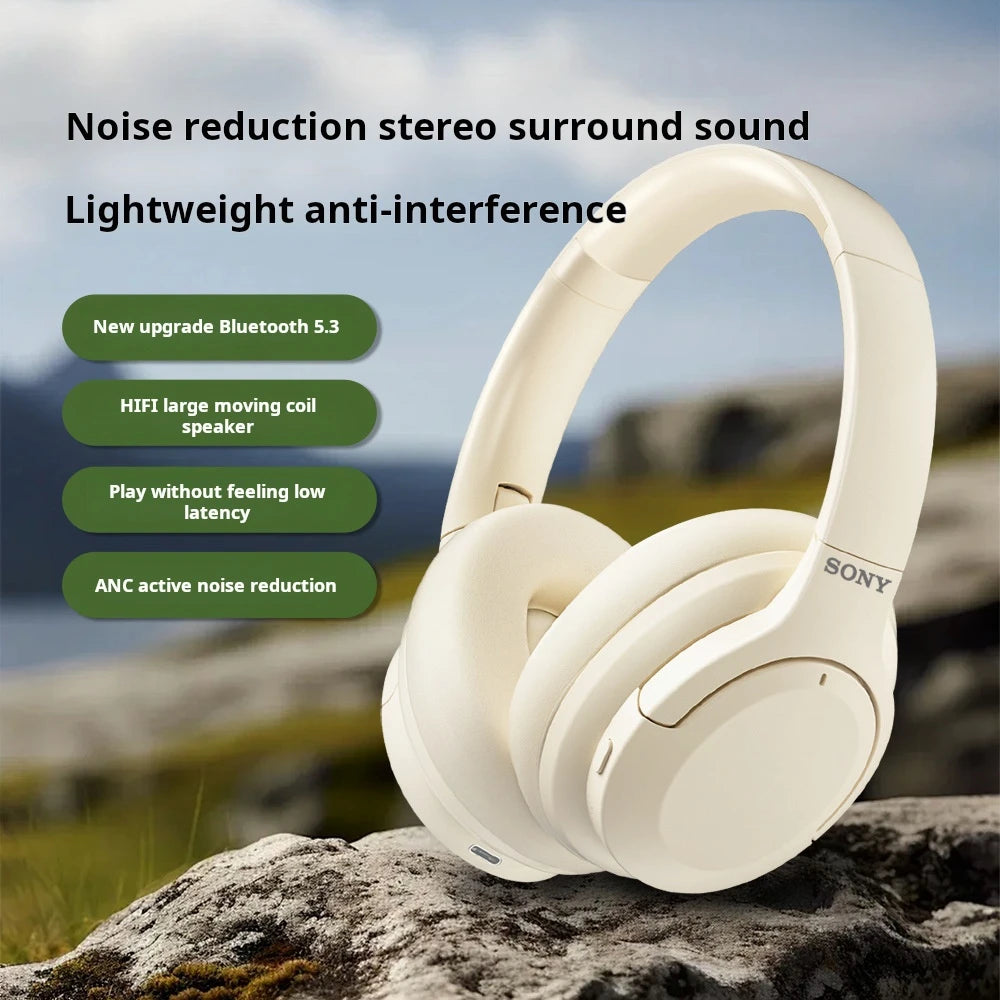 SONY D2-ANC Wireless Headphones Bluetooth 5.3 Earphones Foldable Gaming Headset Sport Headphone with Mic Music Earbuds Original