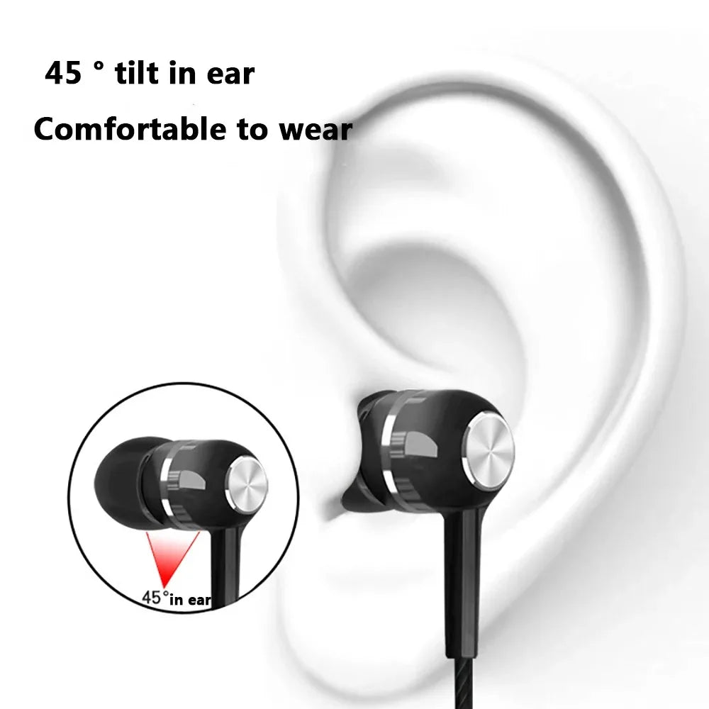 3.5mm Wired Headphones HiFi Stereo in-ear Earphones Gaming Headsets with Microphone Sports Earbuds for Xiaomi Huawei iPhone