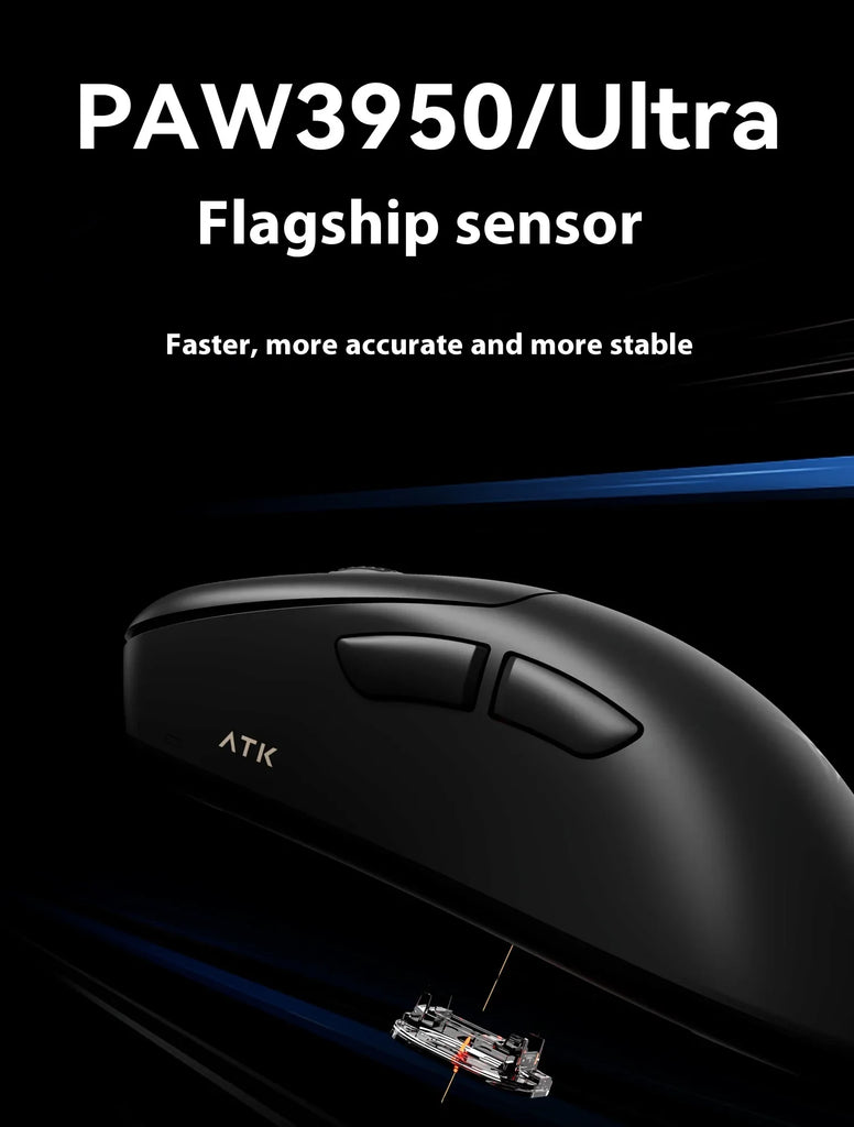 【Ready Stock】ATK Blazing Sky Z1 Ultra Wireless Mouse 8K Dual Mode PAW3950 Ultra Gaming Mouse Lightweight Low Delay E-sports