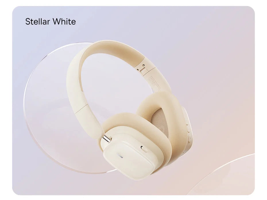 Baseus H1i ANC Wireless Bowie Headphone Bluetooth 5.3 Noise Cancellation Hi-Res 38db 3D Spatial Audio Ear Headsets