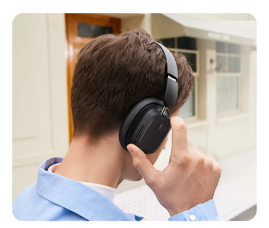 Baseus H1i ANC Wireless Bowie Headphone Bluetooth 5.3 Noise Cancellation Hi-Res 38db 3D Spatial Audio Ear Headsets